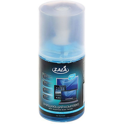 Чистящий набор для экранов "ZALA ZL91200" спрей 200 мл + салфетка из микрофибры