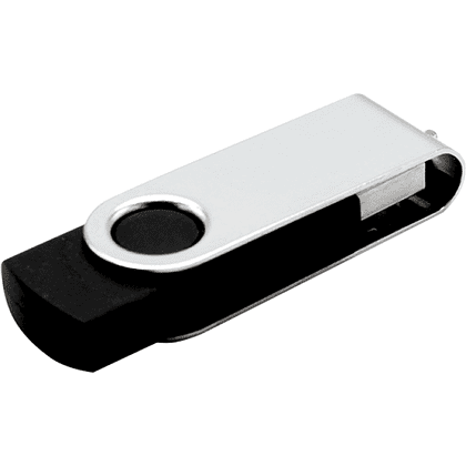 USB Flash 2.0 16 Gb VDF-008, пластик, метал, черный 