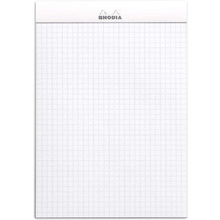 Блокнот "Rhodia", А5, 80 листов, клетка, белый