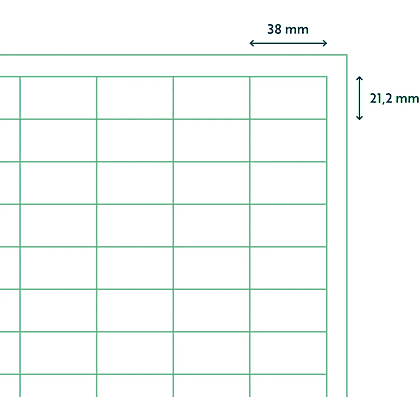 Самоклеящиеся этикетки универсальные "Rillprint", 38х21.2 мм, 25 листов, 65 штук, полупрозрачный - 3