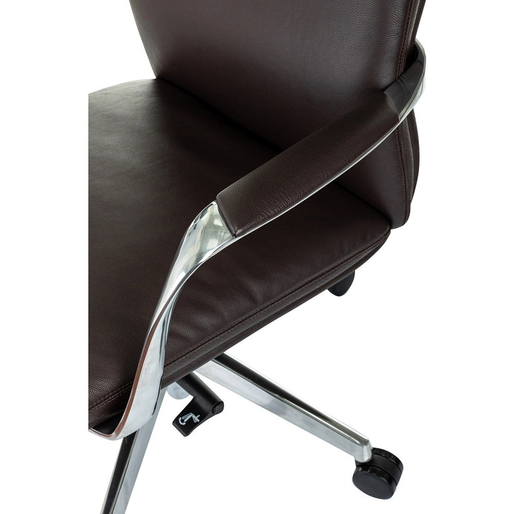 Кресло для руководителя Бюрократ VEGA, кожа, коричневый - 7