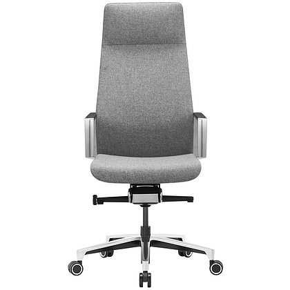 Кресло руководителя Бюрократ "JONS", ткань, алюминий, серый - 3