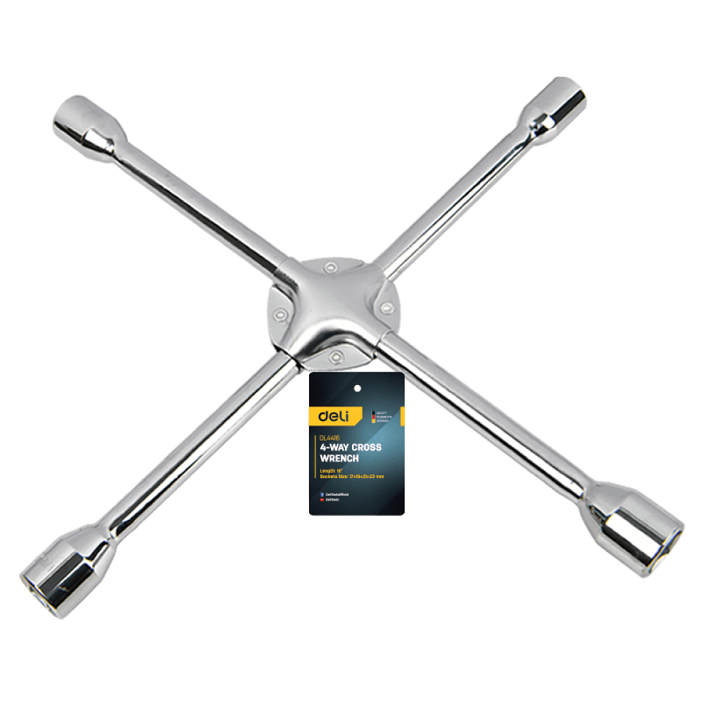 Ключ балонный крестообразный Deli YS EDL4416, 17/19/21/22 мм, хромированный - 2