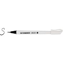 Ручка капиллярная "Sketchmarker brush small", черный