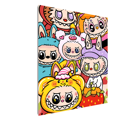 Картина по номерам "Labubu Friends"