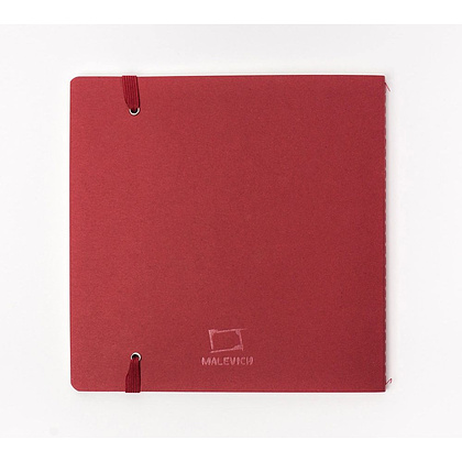 Скетчбук для акварели "Nature", 19x19 см, 200 г/м2, 20 листов, бордовый - 7