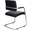 Кресло на полозьях "CH-599AV TW-01", сетка, ткань, металл, черный - 4