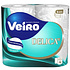 Бумага туалетная Veiro Delicate, 4 рулона, 3 слоя, белый