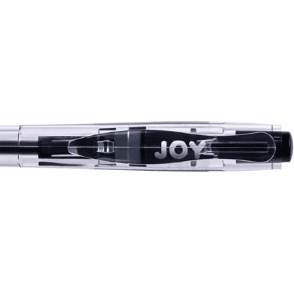 Ручка шариковая автоматическая Cello "Joy", 0.7 мм, прозрачный, стерж. черный - 4