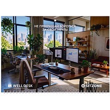 Календарь настенный "Well Desk, Sitzone" на 2027 год