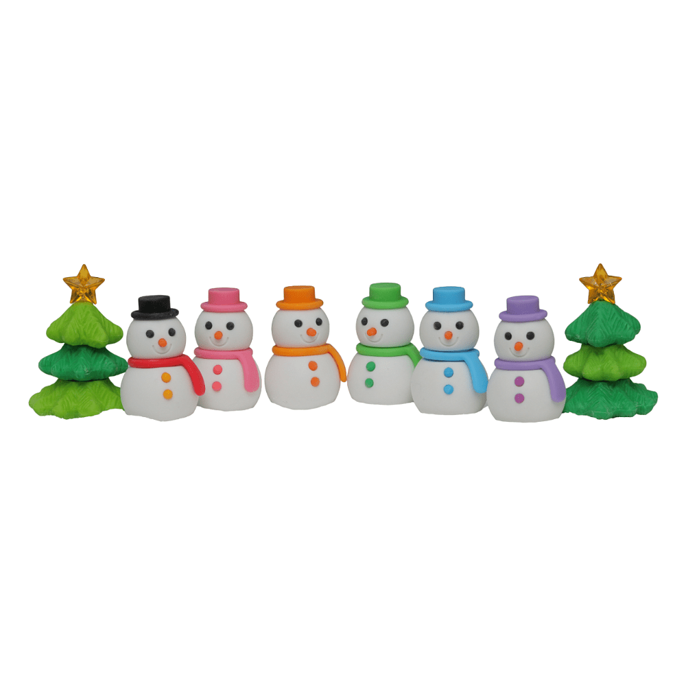Ластик "IWAKO Snowman & Tree", 1 шт
