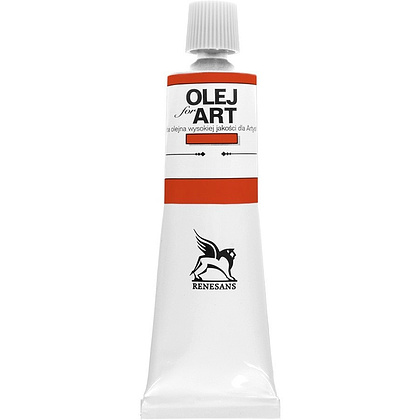 Краски масляные Renesans "Oils for art", 17 киноварь темная, 60 мл, туба