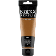 Краски акриловые "Blockx", 843 сиенна натуральная, 120 мл