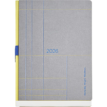 Ежедневник датированный "Back to Basics" 2026, A5, линейка, серый