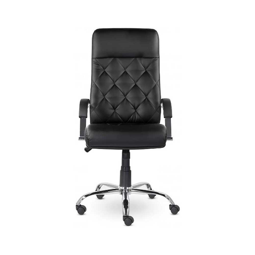 Кресло для руководителя Верона К-10 В хром "Z-11", кожзам, металл, черный - 2