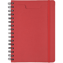 Ежедневник недатированный на гребне "Pragmatic", А5, красный