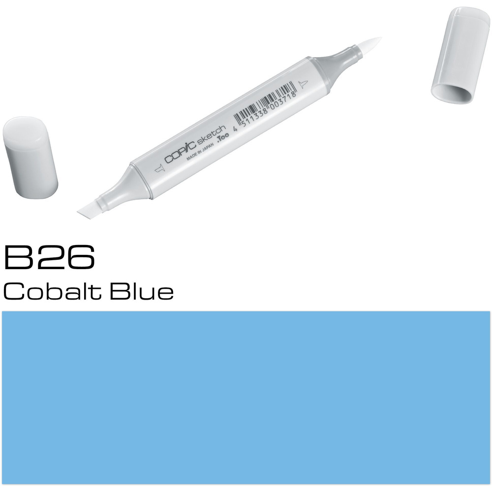 Маркер перманентный "Copic Sketch", B-26 синий кобальт