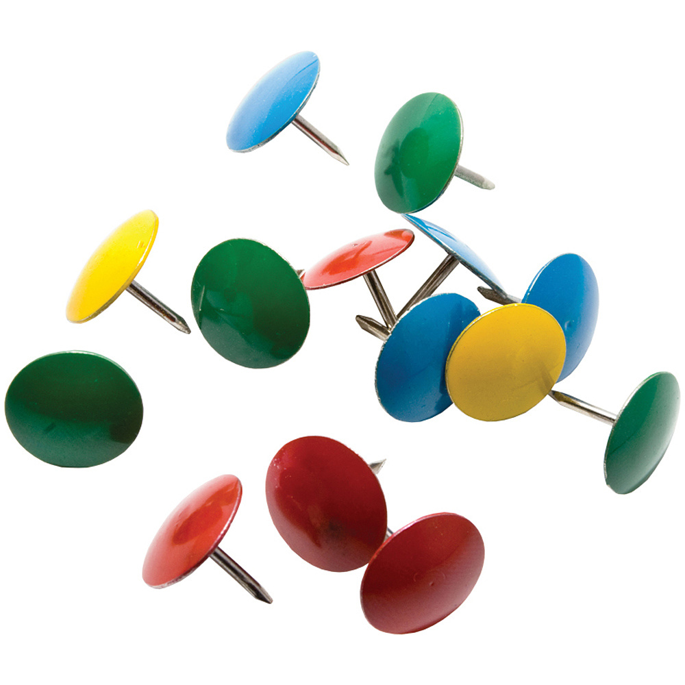Кнопки-гвоздики, 50 шт, разноцветный - 2