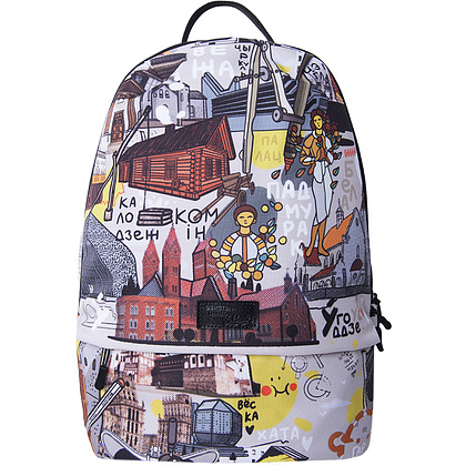 Рюкзак молодежный "S-Фит Архитектура", разноцветный