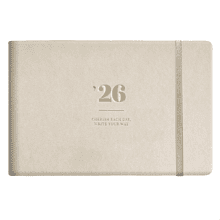 Еженедельник датированный "Pastel", А6, 128 страниц, бежевый 2026