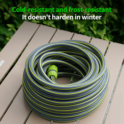Шланг поливочный "Deli GS EDL8072E-30 5/8", 30 м, 4-х слойный, серый, зеленый - 3