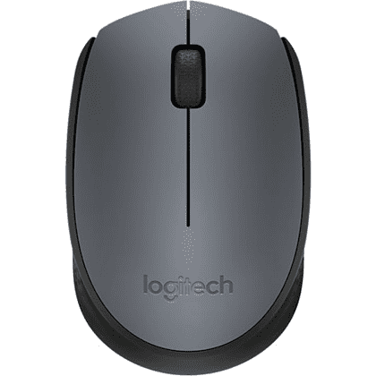 Мышь Logitech "M170 Grey", беспроводная, 1000  dpi, 3 кнопки, серый