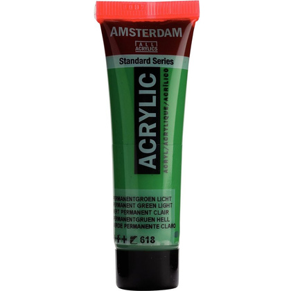 Краски акриловые "Amsterdam", 618 зеленый светлый, 20 мл, туба