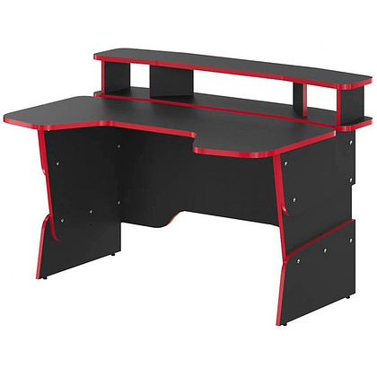 Стол компьютерный игровой "Skill STG 1390", антрацит, красный - 2