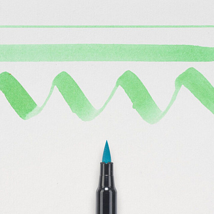 Маркер акварельный "Koi Color Brush", ярко-зеленый - 2