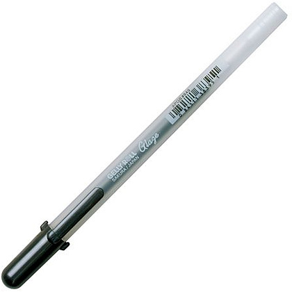 Ручка гелевая "Gelly Roll Glaze", 0.6 мм, прозрачный, стерж. черный