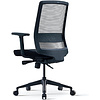 Кресло для руководителя BESTUHL "S30", сетка, ткань, пластик, черный - 4