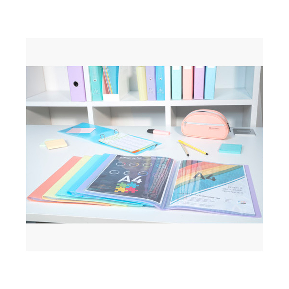 Папка с файлами "Chromaline Pastel", 30 карманов, ассорти - 9