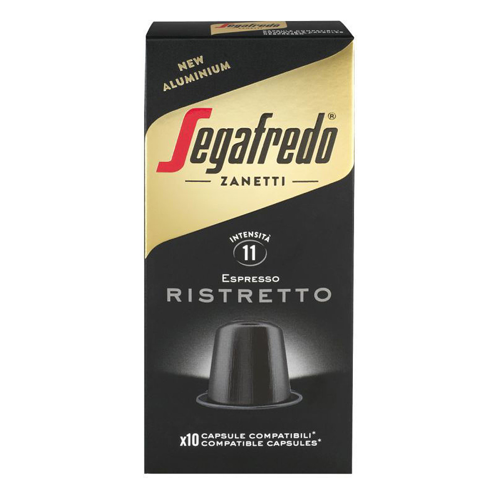 Капсулы "Segafredo" Ristretto для кофемашин Nespresso, 10 порций