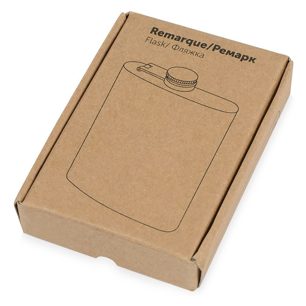 Фляжка "Remarque", металл, 240 мл, черный, серебристый - 5