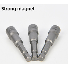 Набор насадок шестигранных магнитных Deli YS EDL4808T, 8 мм, HEX 1/4", серебристый