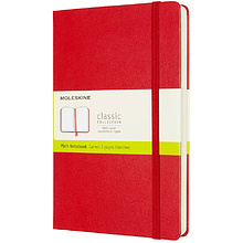 Блокнот "Classic Expended Large", А5, 200 листов, нелинованный, красный