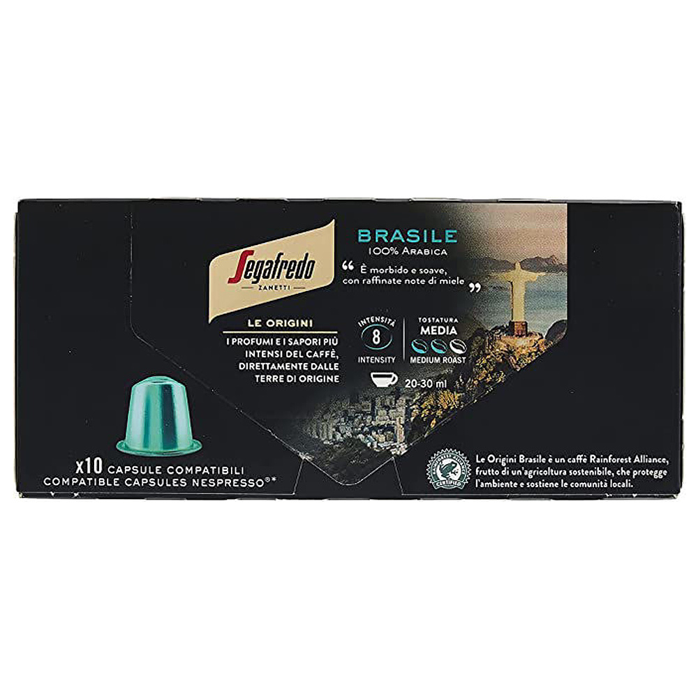 Капсулы "Segafredo" Brasile для кофемашин Nespresso, 10 порций - 2