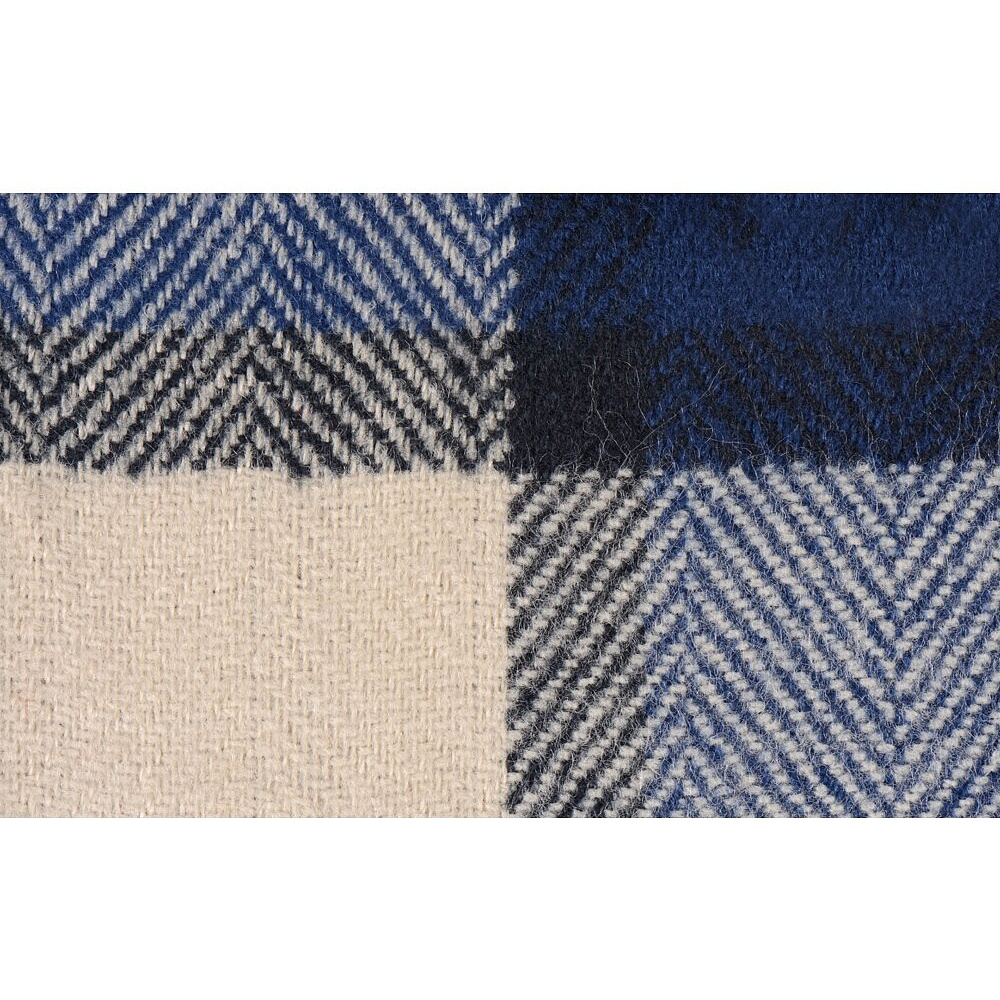 Плед "Tartan", 110х174 см, акрил, синий - 3