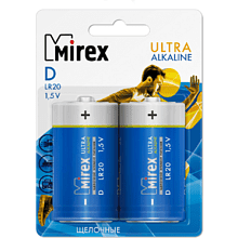 Батарейки алкалиновые Mirex "D/LR20"