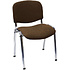 Стул офисный "Iso", ткань, металл, коричневый