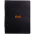 Блокнот "Rhodia", А4+, 80 листов, клетка, черный