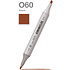 Маркер художественный "Brushmarker", двухсторонний, O60 бурый
