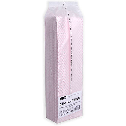 Салфетка из целлюлозы "Celina clean fish print", 33x42 см, 25 шт/рул, красный