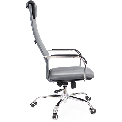 Кресло для руководителя EVERPROF "EP-708", ткань, сетка, металл, серый - 3