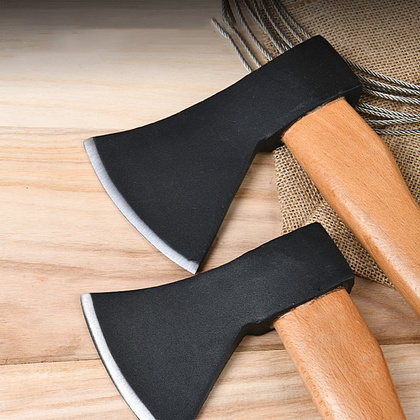 Топор Deli YS EDL5712, 0,8 кг, деревянная рукоятка - 3