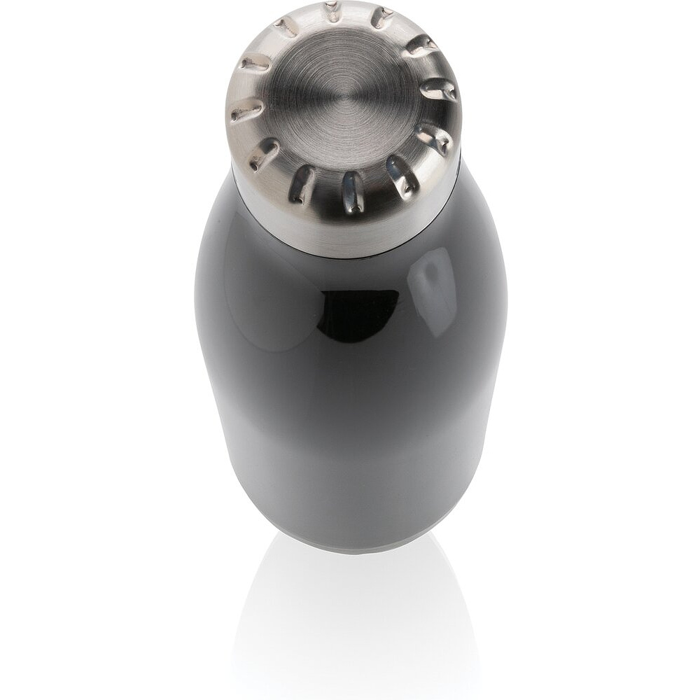 Бутылка для воды "P436.751", 500 мл, черный, серебристый - 2