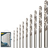 Набор сверл Deli YS EDH-MHZ009-ED3 по металлу, DIN 338, 118°, 2-10 мм, 9 шт., серебристый - 2