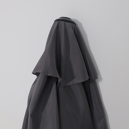 Комплект мебели садовой AksHome PICNIC (стол 1шт, 4 кресла, зонт 1шт), серый, черный - 28