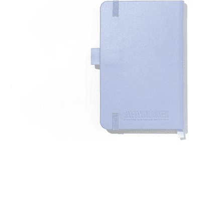 Скетчбук "Sketchmarker", 9х14 см, 140 г/м2, 80 листов, пыльный голубой - 4