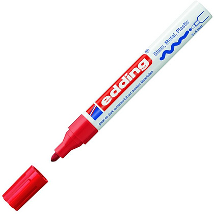 Маркер перманентный на нитрокраске Edding "750", черный - 9